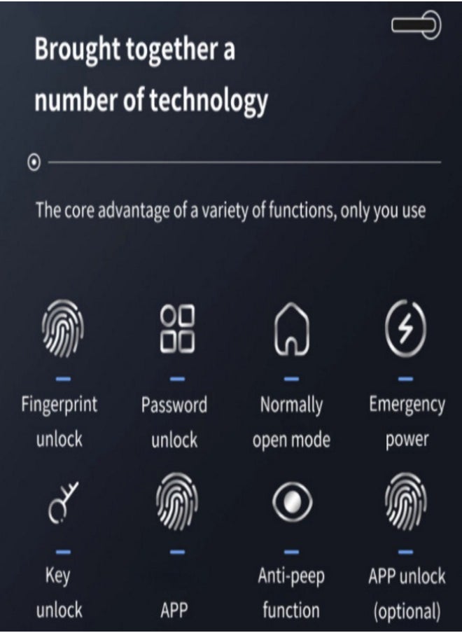 Smart Fingerprint Door Knob,With 4 Ways To Unlock(Bluetooth App/Fingerprint/Code/Key), Electronic Digital Door Lock,Bedroom Biometric Door Lock - pzsku/ZB0E8801B7DD5A630479CZ/45/_/1694816760/e3331b57-04a1-4df0-a18c-1f43451d3636