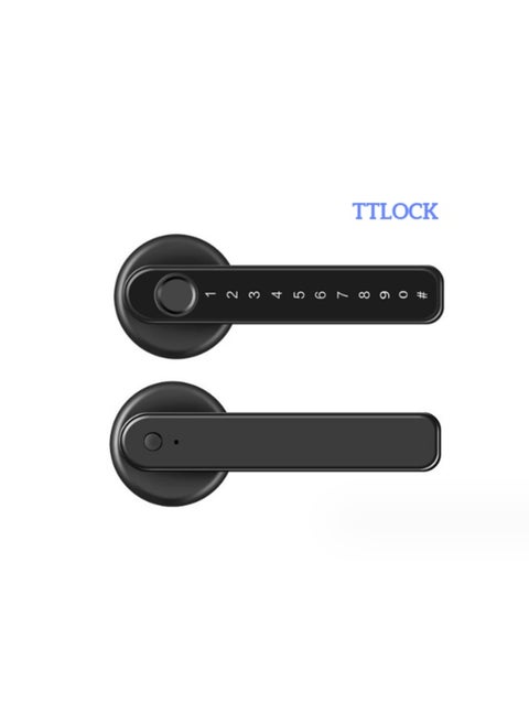 Smart Fingerprint Door Knob,With 4 Ways To Unlock(Bluetooth App/Fingerprint/Code/Key), Electronic Digital Door Lock,Bedroom Biometric Door Lock
