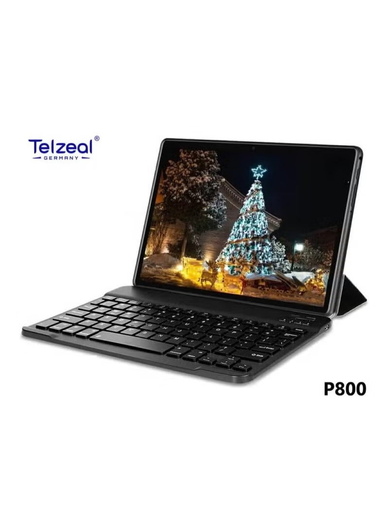 Telzeal P800, 8" Inch IPS Display, Android 12 Tablet With Dual SIM, 6GB RAM, 256GB ROM, 5G, WiFi, 5000mAh Battery And Wireless Keyboard, Gold | P800 - Image 2