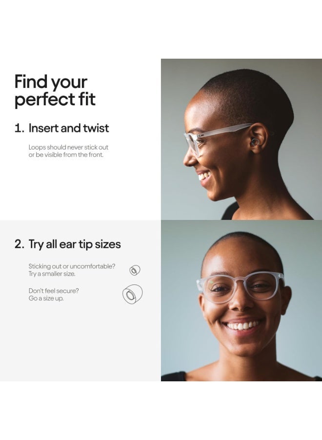 Loop Engage Earplugs for Conversation – Low-level Noise Reduction with Clear Speech – Social Gatherings, Noise Sensitivity & Parenting – 8 Ear Tips in XS/S/M/L - SNR 16 dB coverage - Rose - Image 2