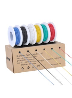 Tuofeng TUOFENG 30awg Wire Flexible Silicone Wire, 30 Gauge Tinned Copper Wires Silicone Rubber Insulated  - Image 1
