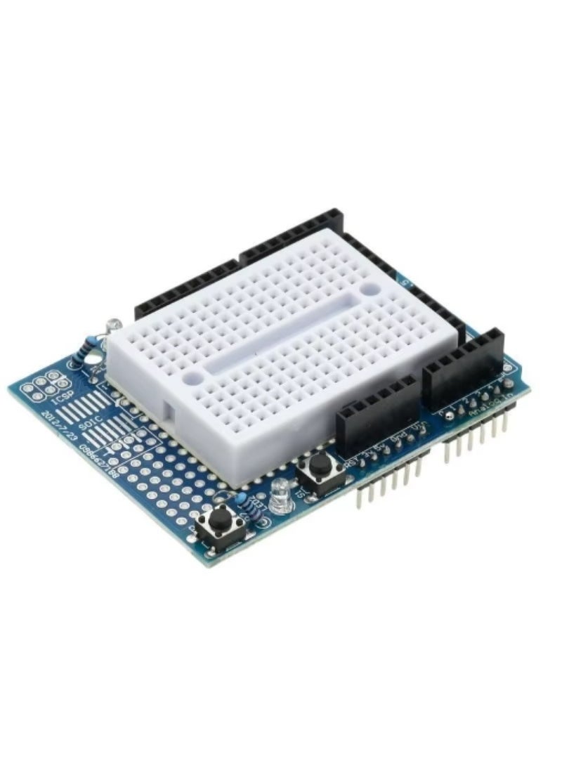 Prototyping Shield With Mini Breadboard, Compatible With Arduino