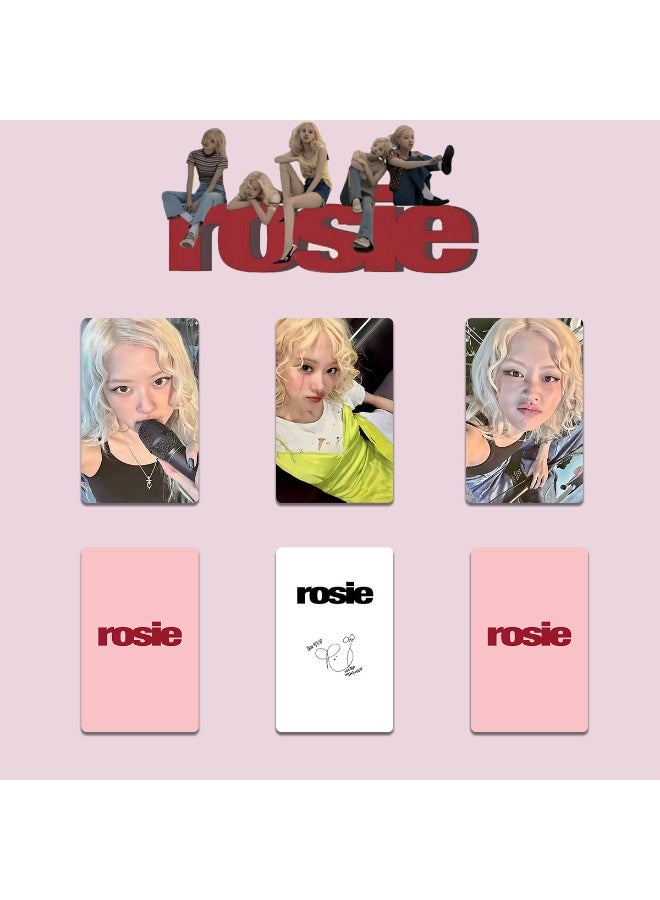 NIBEMINENT 3 Pcs Kpop ROSE SOLO ROSIE Lomo Cards Card For Fans Collection Gifts - Image 1
