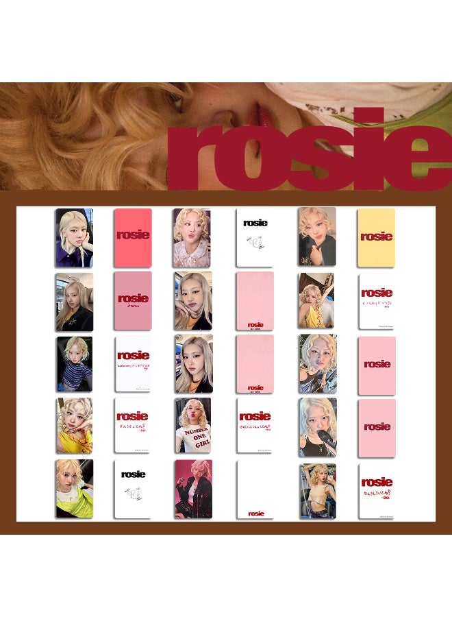 NIBEMINENT 3 Pcs Kpop ROSE SOLO ROSIE Lomo Cards Card For Fans Collection Gifts - Image 2