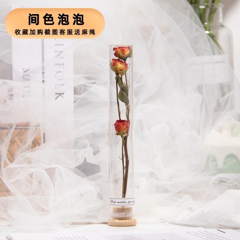 Bluejw Mini Dried Flower Bouquet for Decoration - Natural Dried Rose Plants - Room Decor, Favor Gift Toppers, Tables & Plates Decor - Image 3
