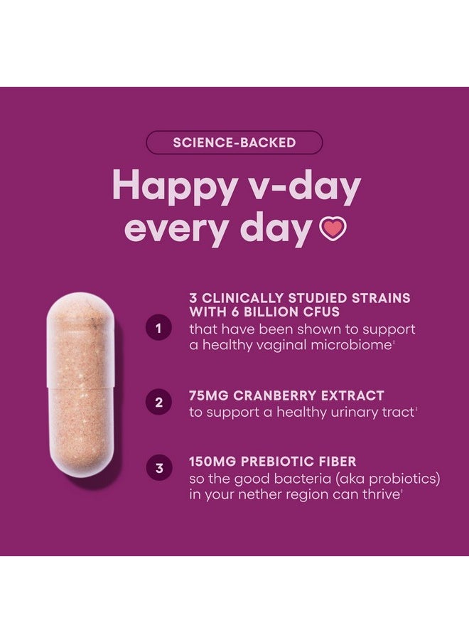 Physician's CHOICE - Physician's CHOICE Vaginal Probiotics for Women - Unique with Licorice Root - PH Balance, Odor Control, Yeast, Vaginal Microbiome & Feminine Health - 6B CFU - Organic Prebiotic, Cranberry - 30 CT - Image 1