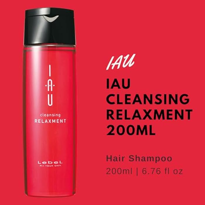 Lebel IAU Cleansing Relaxment Hair Shampoo 200ml & Lebel IAU Silky Repair Hair Treatment 200ml Set - Image 2