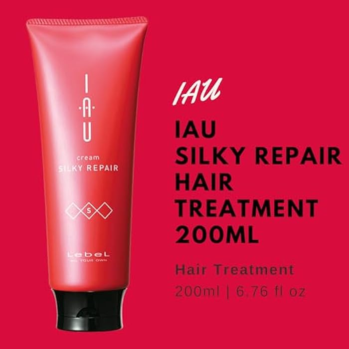 Lebel IAU Cleansing Relaxment Hair Shampoo 200ml & Lebel IAU Silky Repair Hair Treatment 200ml Set - Image 3