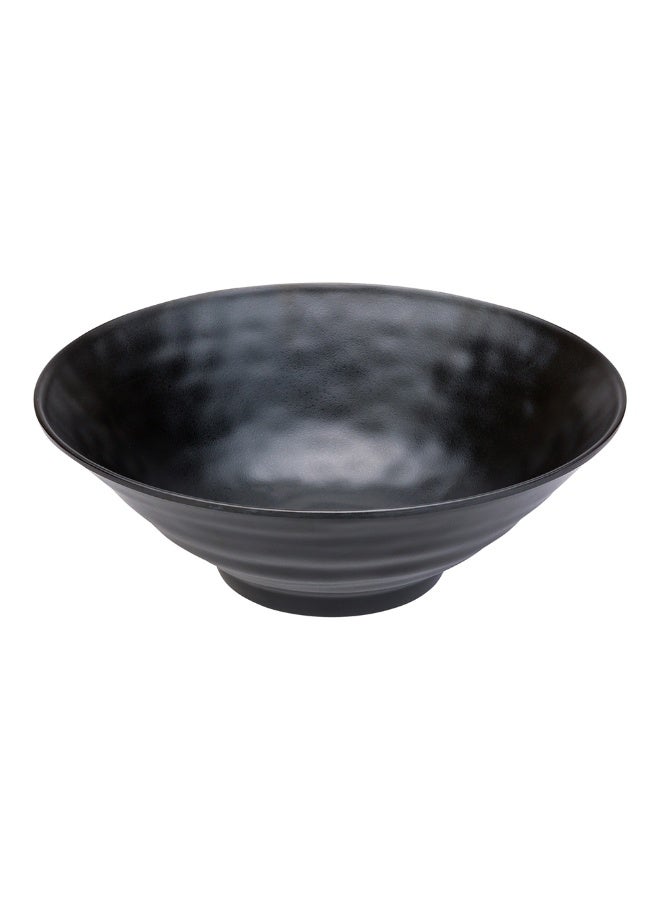 Restaurantware Voga 37 Ounce Soup Bowls, 2 Large Pho Bowls - Faux Stone, Serve Noodles, Salads, Or Pastas, Black Melamine Ramen Bowls, Shatterproof, Dishwashable, Asian Style Bowls - Image 1