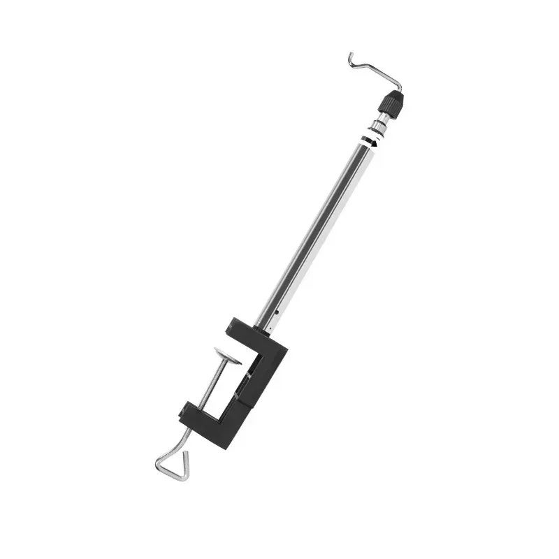 Electric Mill three-section telescopic bracket small hanging mill rack desktop support rack Workbench hook rack (300g)(Electric grinder three-section bracket) - Image 1