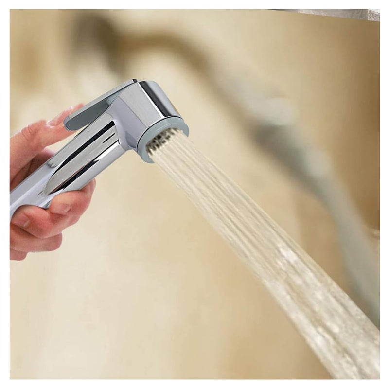 Cossimo COSSIMO Grohe Chrome Finish Health Faucet with 10 Meter SS304 Hose Pipe and ABS Hook Pack of 1 HFT02 - Image 3