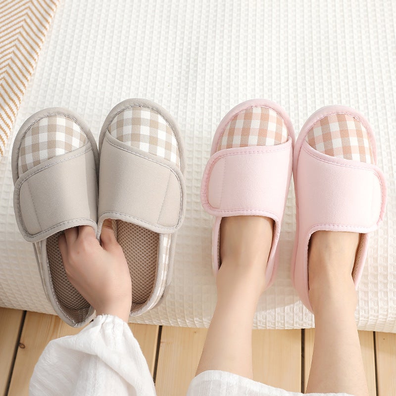 Home Thin Maternity Postpartum Plus Size Moon Shoes Soft Sole Non-Slip Bag With Thick Sole Dabeled Shoes - Image 2
