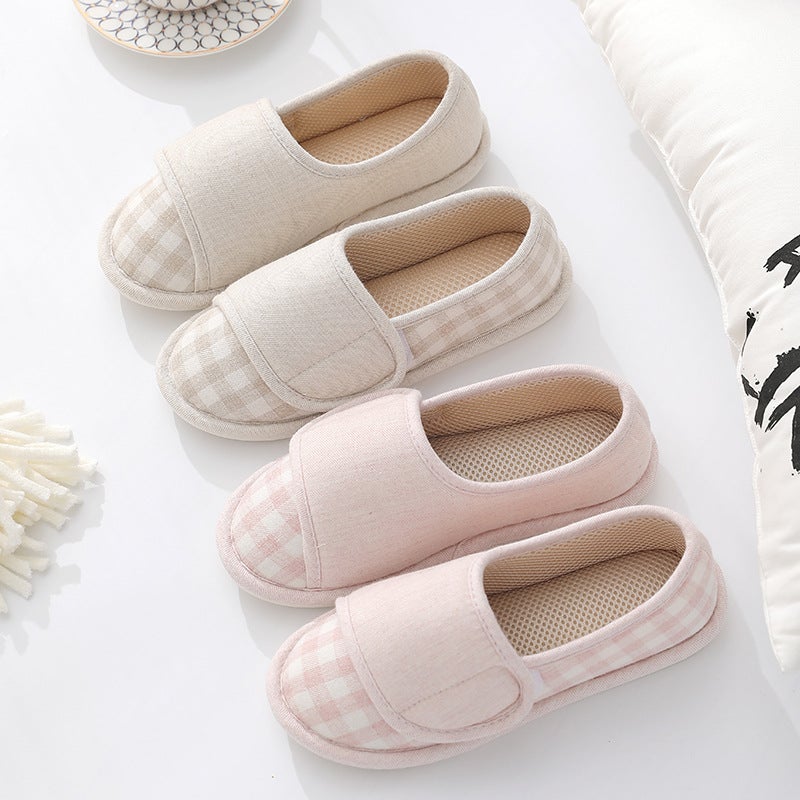 Home Thin Maternity Postpartum Plus Size Moon Shoes Soft Sole Non-Slip Bag With Thick Sole Dabeled Shoes - Image 4