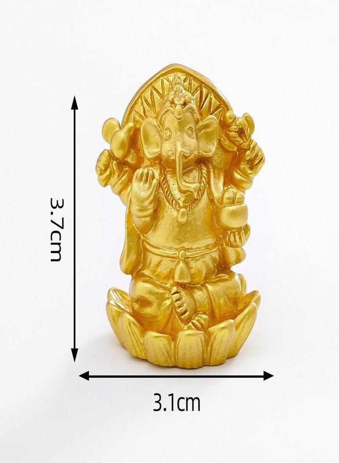 ARUNA DECOR Miniature Ganesha with Mushak Set of 5 – Resin Ganpati Figurines for Miniature Garden, Dollhouse Decor, Terrarium Accessories, Festive Gifting & Home Decoration - Image 3
