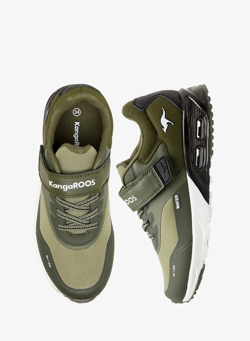 kangaROOS Boys' Panelled Sports Shoes with Hook and Loop Closure