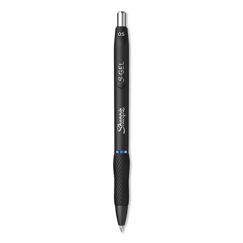 Sharpie S-Gel, Gel Pens, Fine Point (0.5mm), Blue Ink Gel Pen, 12 Count - Image 1