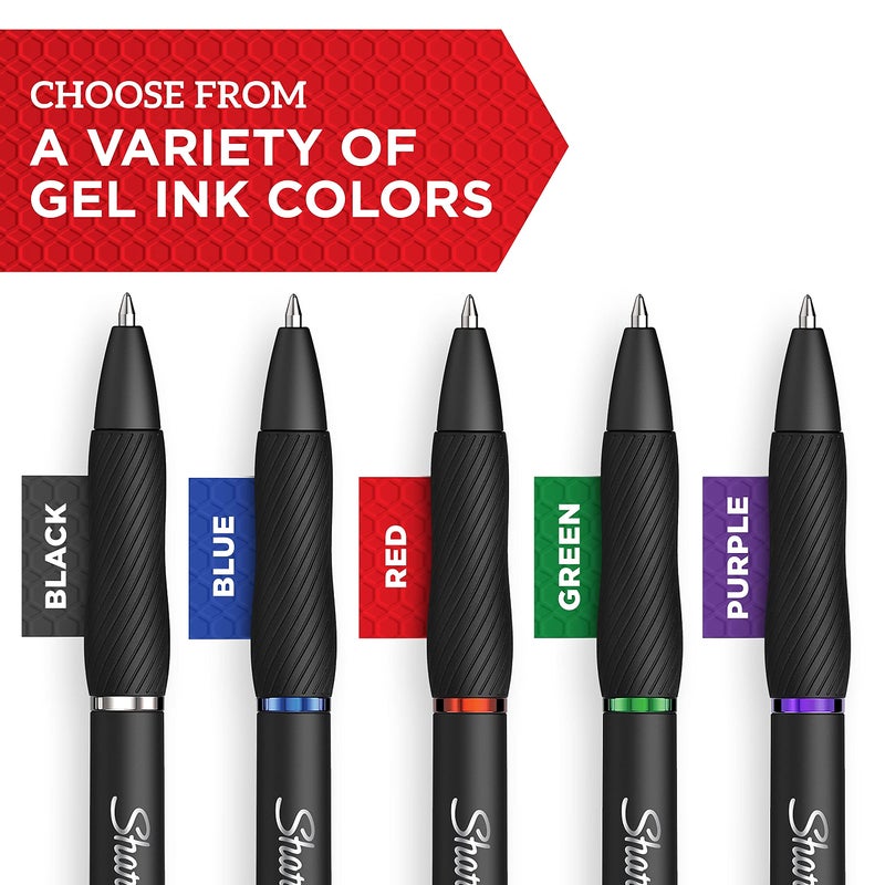 Sharpie S-Gel, Gel Pens, Fine Point (0.5mm), Blue Ink Gel Pen, 12 Count - Image 3