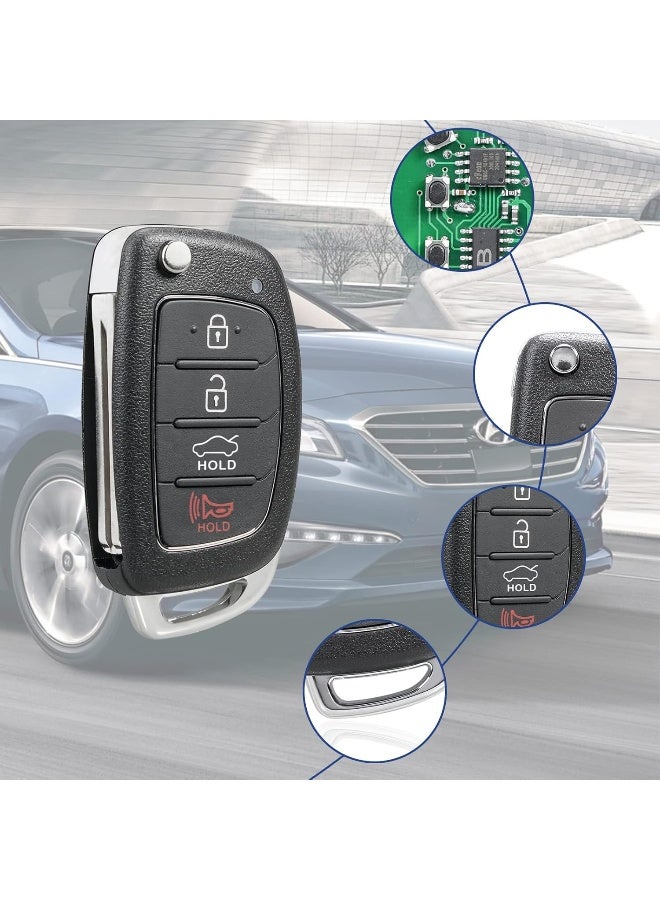 YHXGLJDKA YHXGLJDKA Replacement for 2015 2016 2017 Hyundai Sonata Key fob - Image 3