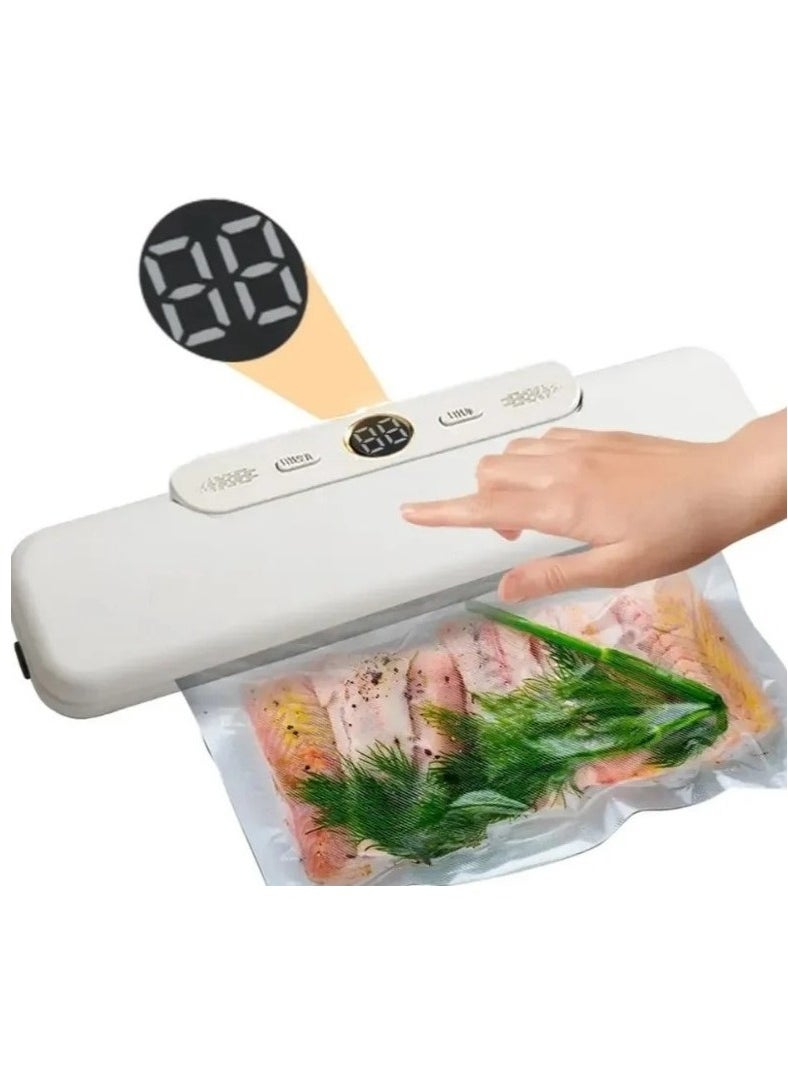 Denx Vacuum Machine With Automatic Shut-Off System For Food Preservation With Built-In Slicer DX1782  - Image 2