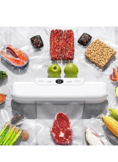 Vacuum Machine With Automatic Shut-Off System For Food Preservation With Built-In Slicer DX1782