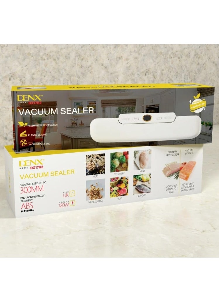 Denx Vacuum Machine With Automatic Shut-Off System For Food Preservation With Built-In Slicer DX1782  - Image 5