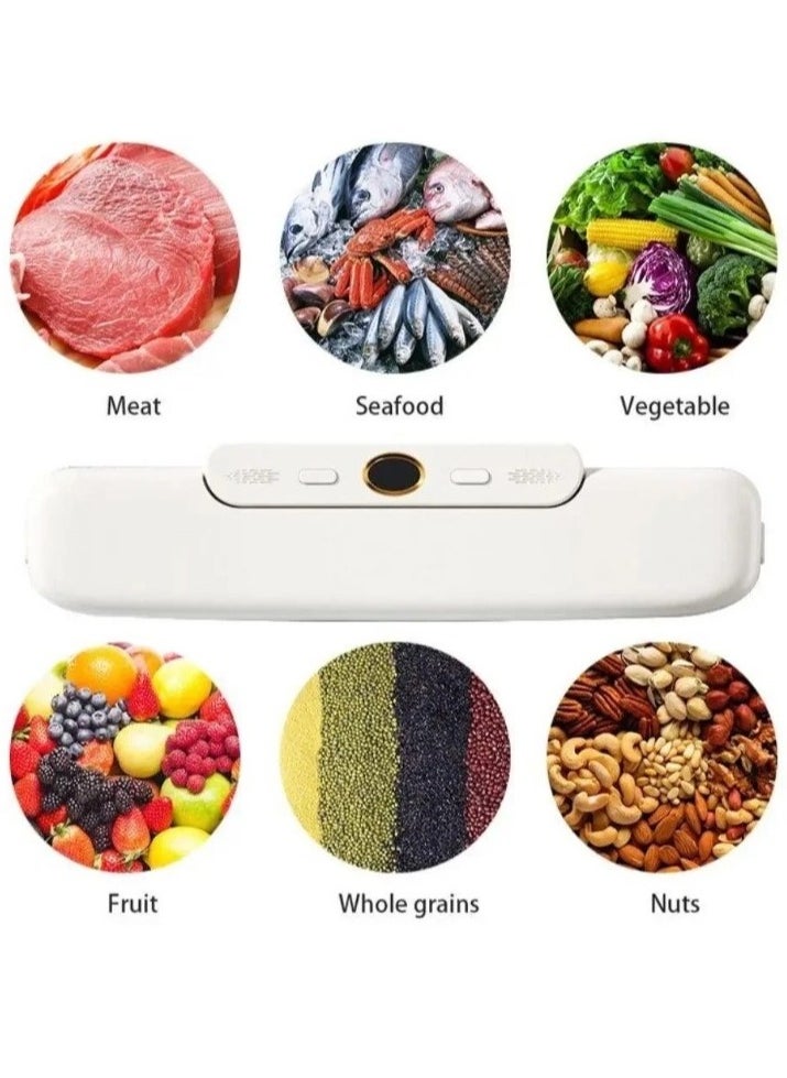 Denx - Vacuum Machine With Automatic Shut-Off System For Food Preservation With Built-In Slicer DX1782 - Image 1