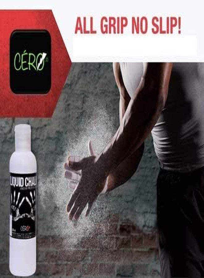 CERO ® Liquid Chalk for Improving Grip During Weightlifting, Power Lifting, Gymnastics, Pole Fitness, Rock Climbing Used by Professionals. (195ML) - Image 4