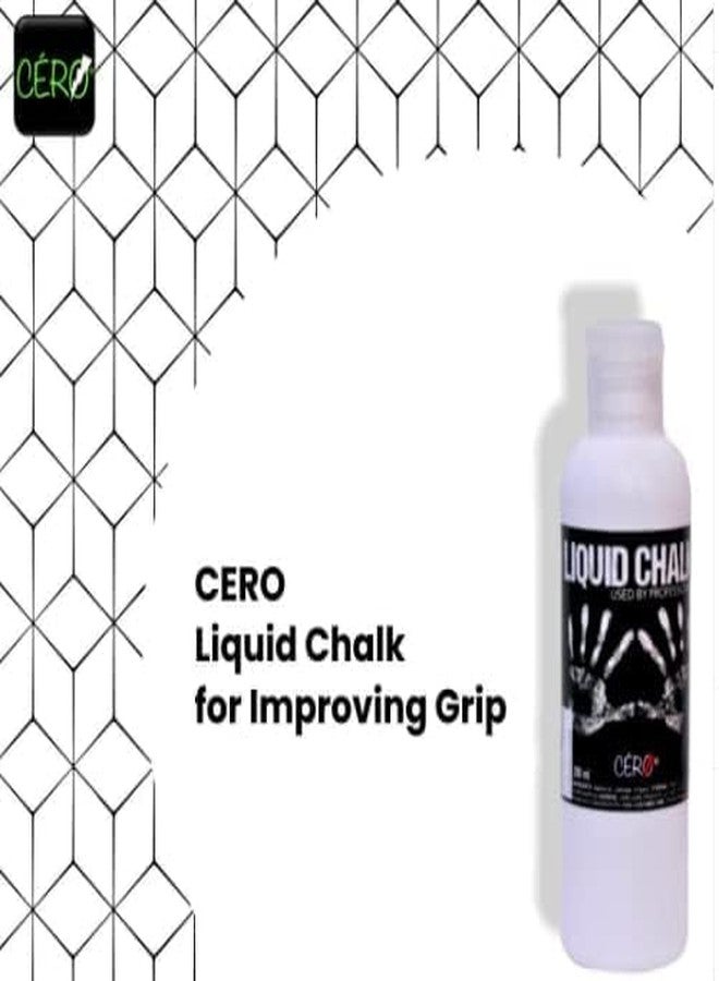 CERO ® Liquid Chalk for Improving Grip During Weightlifting, Power Lifting, Gymnastics, Pole Fitness, Rock Climbing Used by Professionals. (195ML) - Image 2