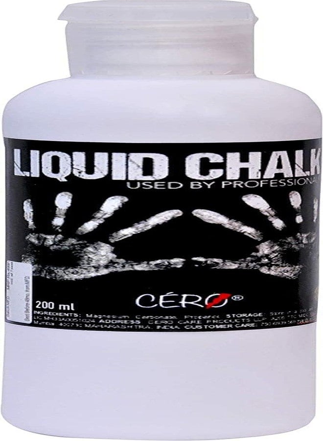 CERO ® Liquid Chalk for Improving Grip During Weightlifting, Power Lifting, Gymnastics, Pole Fitness, Rock Climbing Used by Professionals. (195ML) - Image 1
