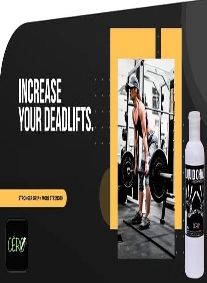 CERO ® Liquid Chalk for Improving Grip During Weightlifting, Power Lifting, Gymnastics, Pole Fitness, Rock Climbing Used by Professionals. (195ML) - Image 5