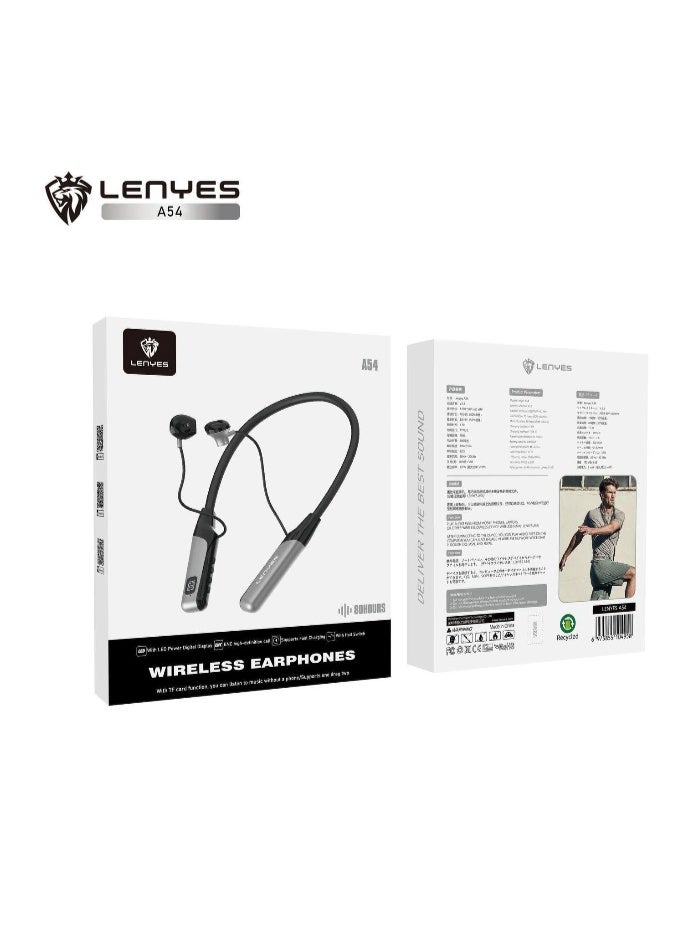 Lenyes Neck-Mounted Bluetooth Headphone Stereo Sports Wireless - Image 4