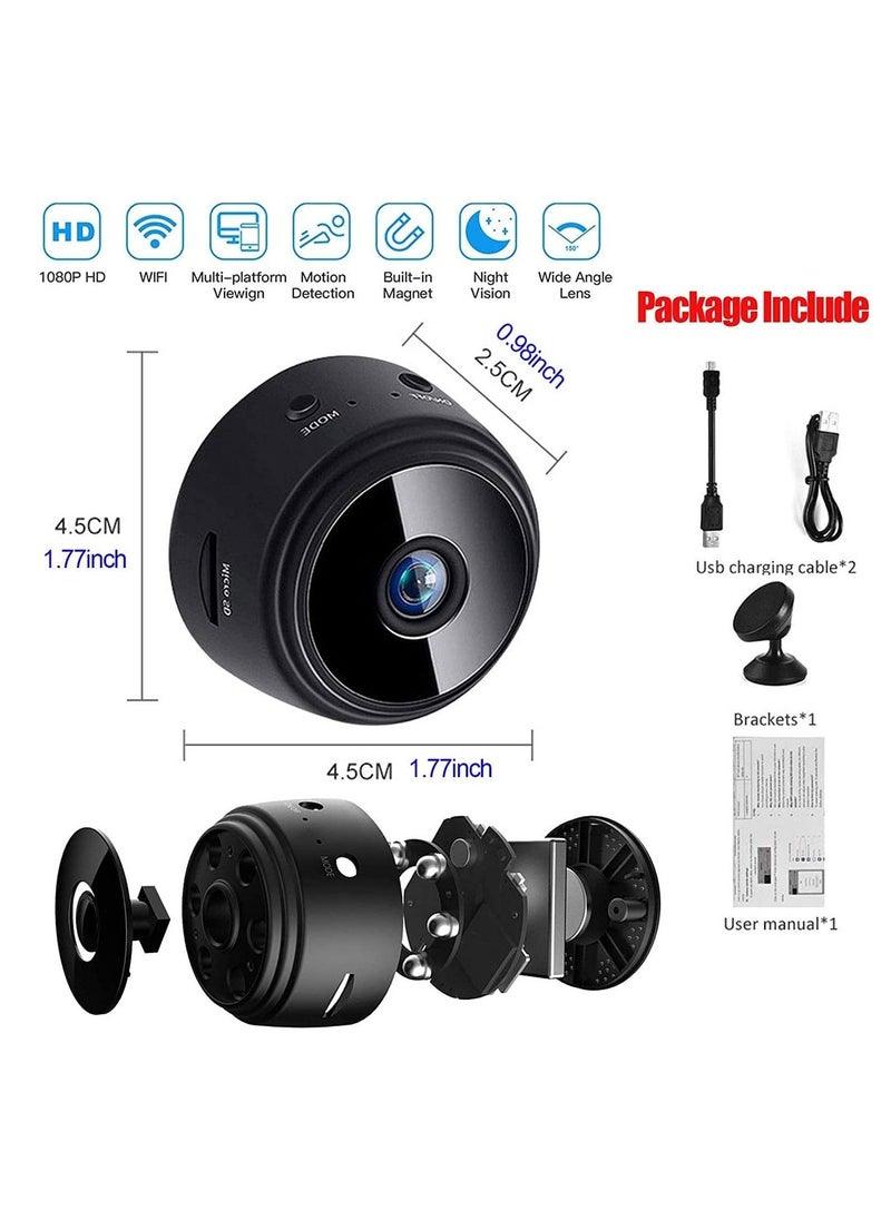 Generic - Mini WiFi Hidden Cameras,Wireless Spy Cameras with Video Live Feed, HD 1080P Home Security Cameras, Baby Nanny Cam,Tiny Smart Cameras with Night Vision and Motion Detection. - Image 1