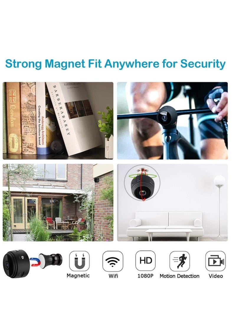 Generic - Mini WiFi Hidden Cameras,Wireless Spy Cameras with Video Live Feed, HD 1080P Home Security Cameras, Baby Nanny Cam,Tiny Smart Cameras with Night Vision and Motion Detection. - Image 1