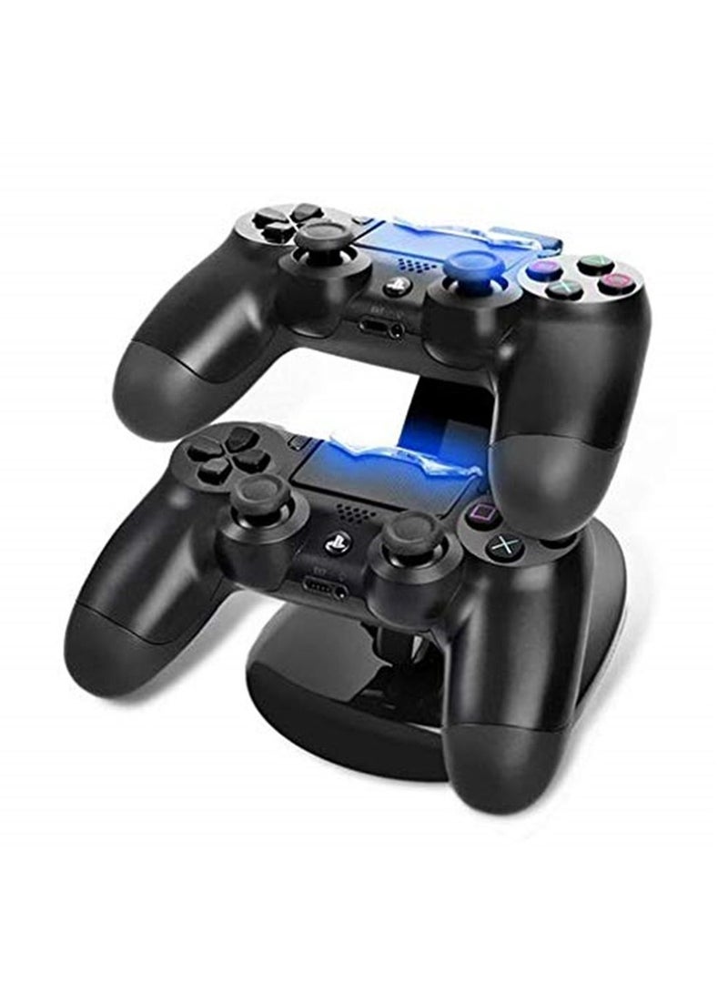 Dual Controller Holder Charger 2 USB Handle Dock Station Stand Charger for PS4 Controller - Image 2