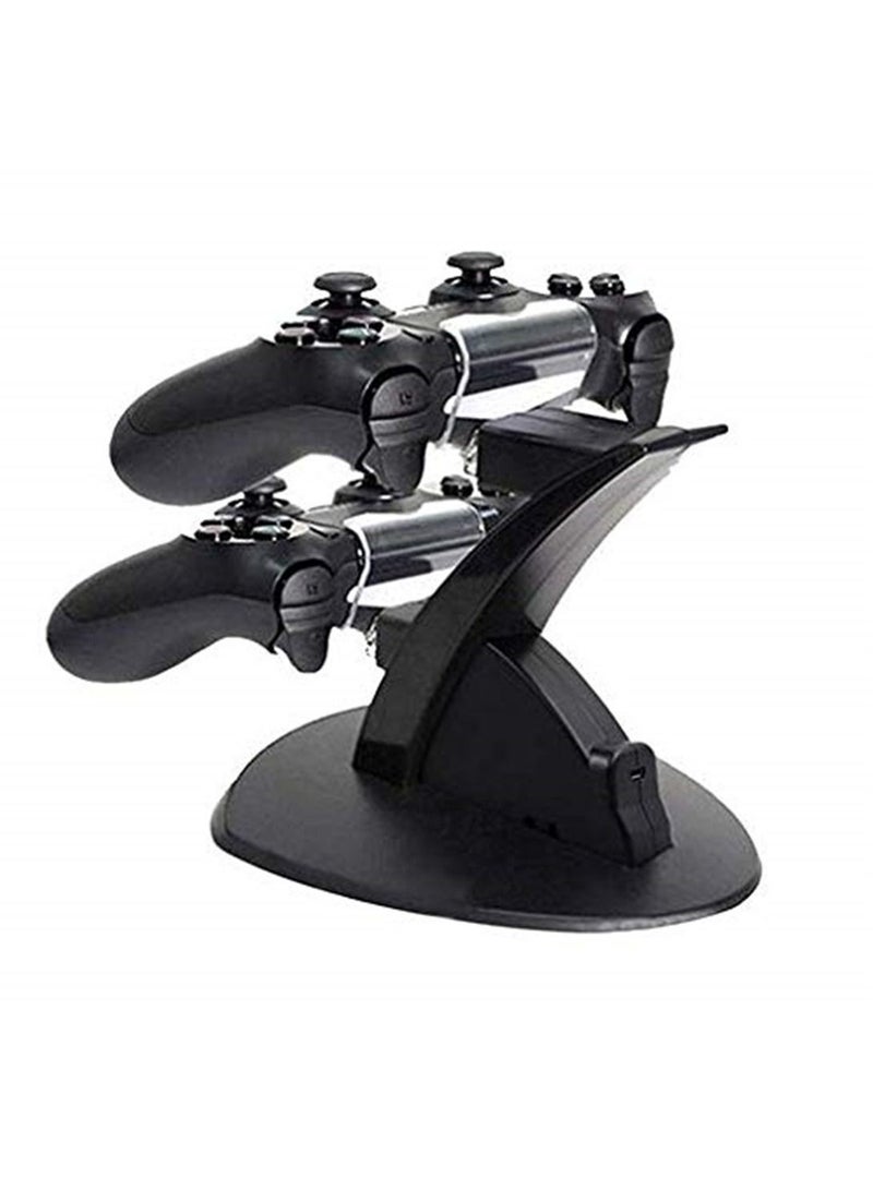 Dual Controller Holder Charger 2 USB Handle Dock Station Stand Charger for PS4 Controller - Image 5
