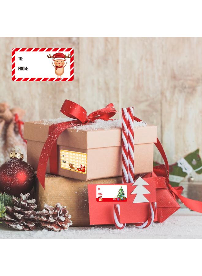 Bluejw Cross Border Christmas Sticker Roll Self-adhesive Name Holiday Decoration Envelope Gift Christmas Label - Image 5