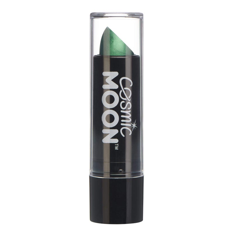 Cosmic Moon Metallic Lipstick, Green, Single, 5g - Image 1