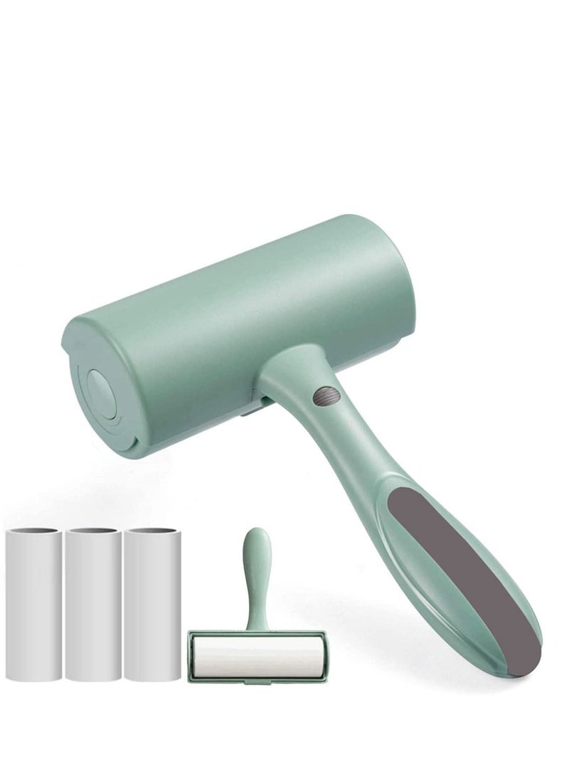 شو وو Sticky Roller Lint, Pet Hair Removal Brush Cotton Velvet Refilling Tape Furniture Dust from Clothing Floating Snacks Carpets on Seats Non Toxic Odor Free  - Image 1