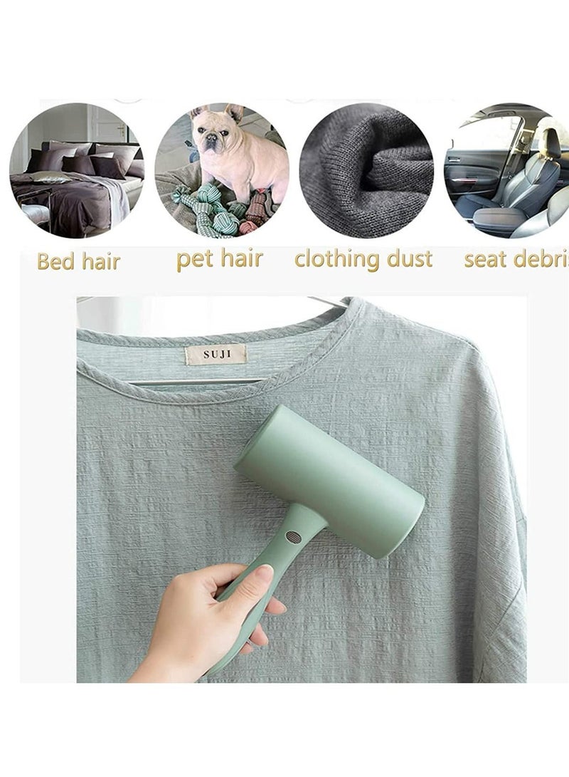 شو وو Sticky Roller Lint, Pet Hair Removal Brush Cotton Velvet Refilling Tape Furniture Dust from Clothing Floating Snacks Carpets on Seats Non Toxic Odor Free  - Image 4