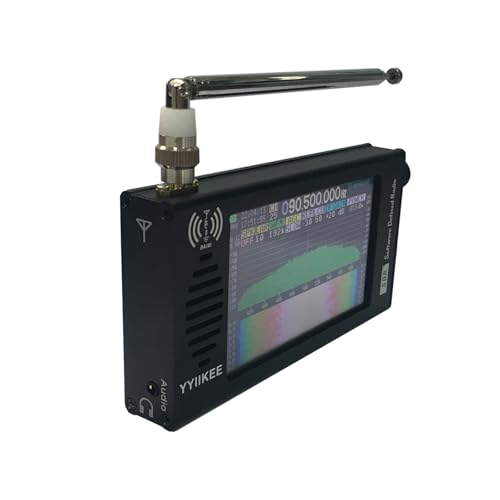 yyiikee Portable DSP SDR Radio Receiver 4.3 Inch Touchscreen 100KHz-149MHz Full Bands, FM, SSB, CW, HAM Radio with Waterfall Display - Image 3