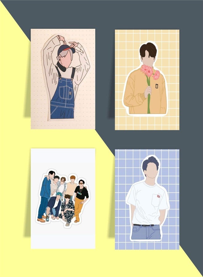 MACRO HEARTBEAT BANGTAN BOYS GIFT SET (DIARY + SET OF 4 MAGNETIC BOOKMARKS) | UBER COOL BTS MERCH FOR BTS LOVERS (BLUE CHEERS & POSE (MOST SPARKLY)) - Image 3
