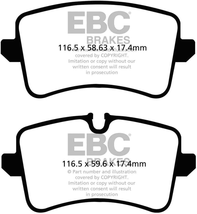 EBC Brakes DP32082C Ceramic Brake Pad - Red - Image 5