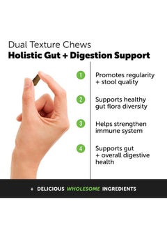 Pet Honesty Pet Honesty Cat Probiotics Gut + Immune Health Crunchy & Creamy Chews - Digestive Health, Supports Gut Health, Immunity Health, Healthy Digestion + Cat Constipation Relief - Chicken 30-Day Supply  - Image 2