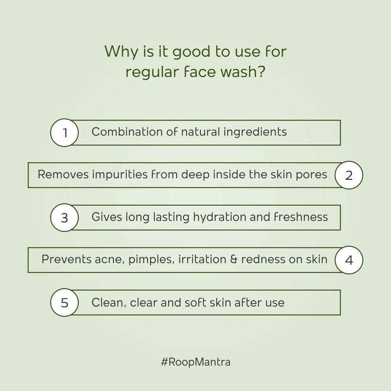 Roop Mantra Aloe Vera Face Wash 115ml Pack of 4 115ml - Image 4
