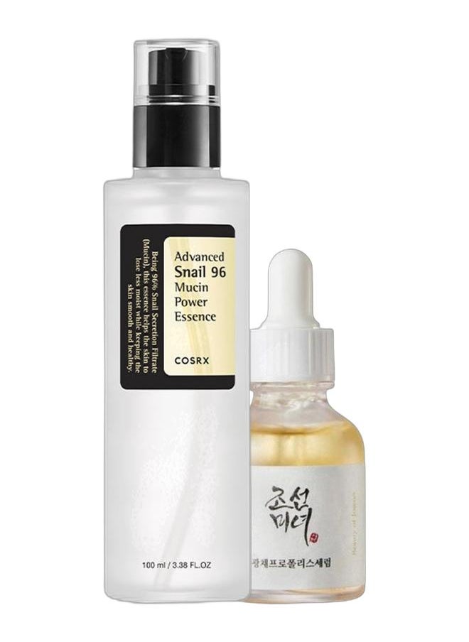 Cosrx Advanced Snail 96 Mucin Power Essence 100ml + Beauty of Joseon Glow Serum Propolis and Niacinamide Hydrating Facial Soothing Moisturizer  - Image 1