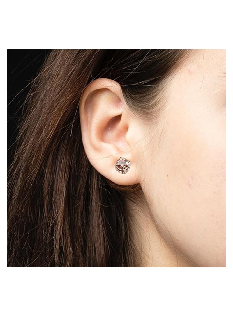 SOLARAE 4 Pairs Magnetic Earrings for Women, Magnetic Slimming Earrings for Women, Non Piercing Stud Earrings Ear Ornament Set for Unisex 6MM - Image 2