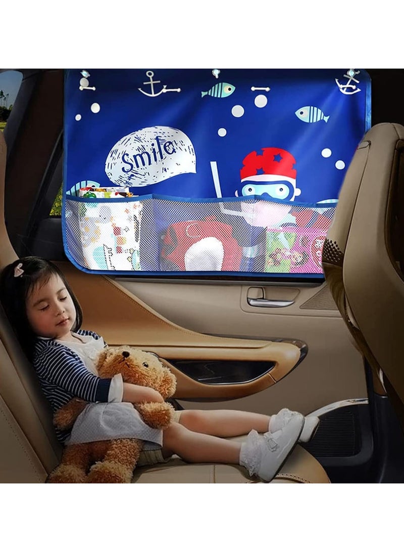 general Car Sun Shield, 2 Pack Car Side Curtain Protector Protection from Sun Glare Heat Blocking UV Cars Interior Sun Shade Blocker Shaver Blocker - Image 1