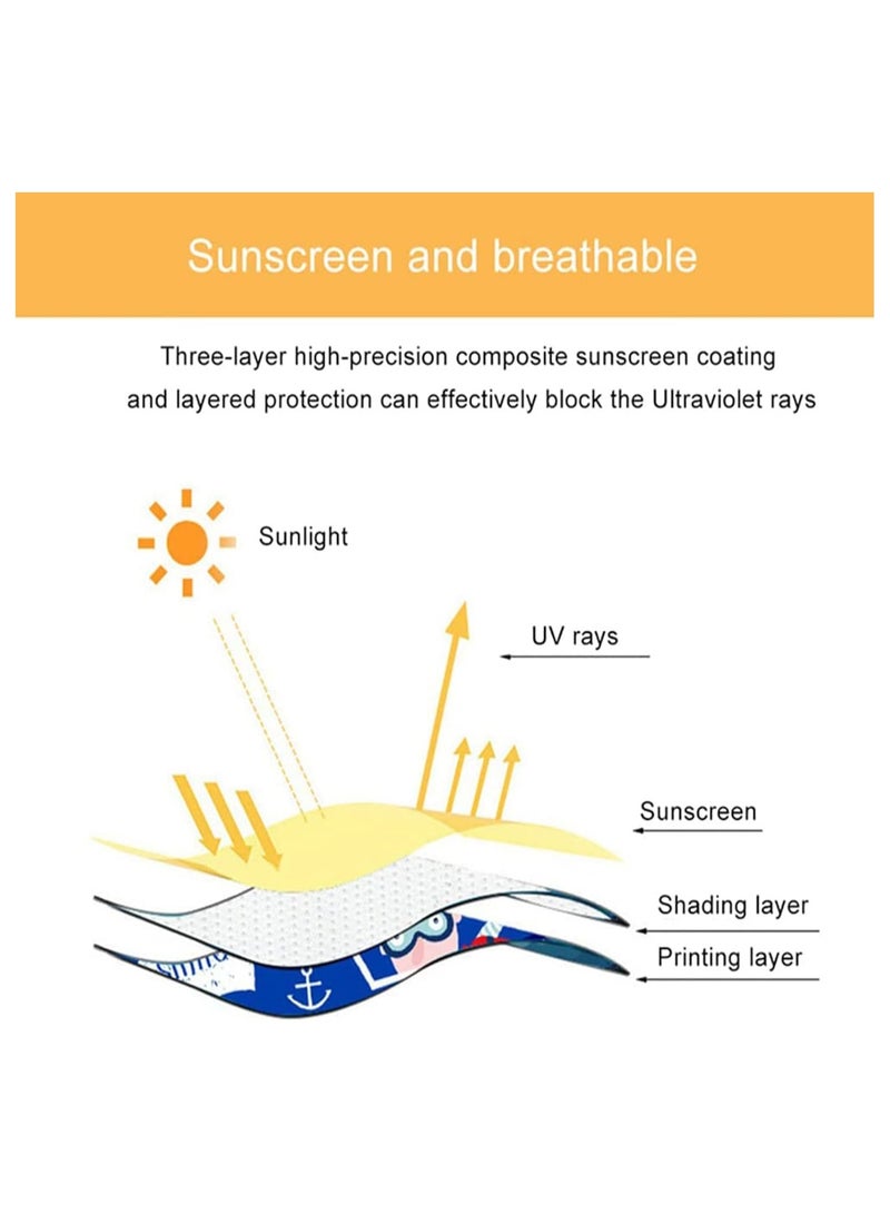 general Car Sun Shield, 2 Pack Car Side Curtain Protector Protection from Sun Glare Heat Blocking UV Cars Interior Sun Shade Blocker Shaver Blocker - Image 4