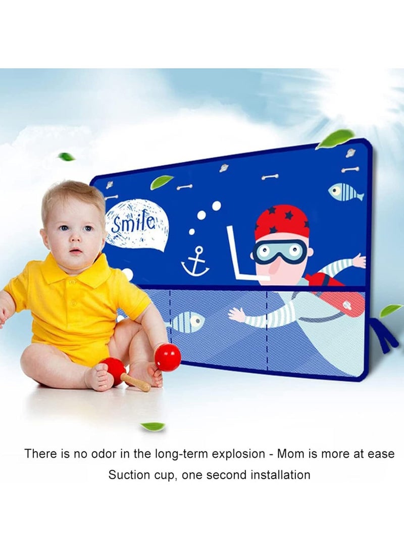 general Car Sun Shield, 2 Pack Car Side Curtain Protector Protection from Sun Glare Heat Blocking UV Cars Interior Sun Shade Blocker Shaver Blocker - Image 5