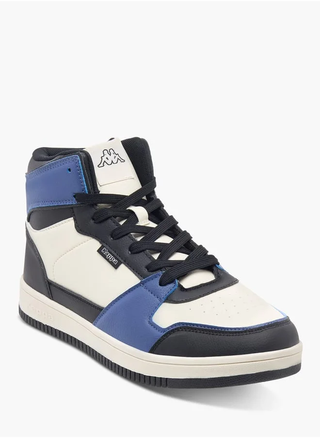 كابا Mens Panelled High Top Lace-Up Sneakers